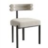Designer dining chair Italian simple creative semi-arc back chair home dressing chair coffee shop leisure negotiation chair