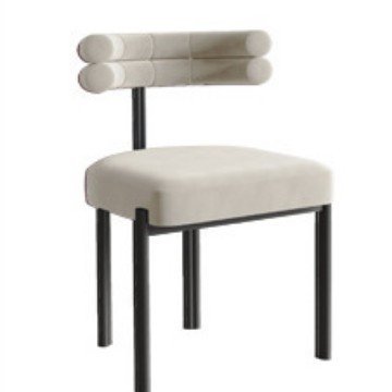 Designer dining chair Italian simple creative semi-arc back chair home dressing chair coffee shop leisure negotiation chair