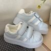 Women's Platform Sneakers 2026 New Spring Sports Casual Shoes with Velcro Versatile Shell Sneakers