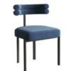Designer dining chair Italian simple creative semi-arc back chair home dressing chair coffee shop leisure negotiation chair