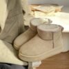 Thick-Soled Height-Increasing Snow Boots for Women, Waterproof and Non-Slip Short Boots, 2025 New Winter Style, Fleece-Lined, Thickened, Warm, Bread-Style Cotton Shoes