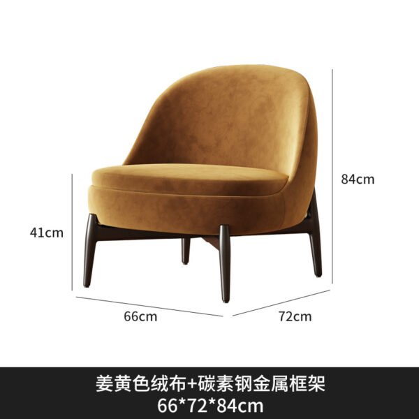 French Style Single Sofa Chair Living Room Bedroom Retro Style Table and Chair Combination Modern Middle Ancient Homestay Study Leisure Sofa
