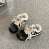 Plush German Training Shoes for Women 2025 Winter New Student Versatile Warm Cotton Shoes Flats Casual Sports Sneakers Plush German Training Shoes for Women 2025 Winter New Student Versatile Warm Cotton Shoes Flats Casual Sports Sneakers