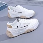 White Sneakers for Women 2026 Spring New Versatile Casual Shoes Non-Slip Soft Sole Lightweight Running Sports Shoes