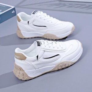 White Sneakers for Women 2026 Spring New Versatile Casual Shoes Non-Slip Soft Sole Lightweight Running Sports Shoes