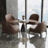 Light Luxury Single Sofa Chair Sales Office Negotiation Table and Chair Combination Modern Business Leisure Reception Meeting Negotiation Sofa
