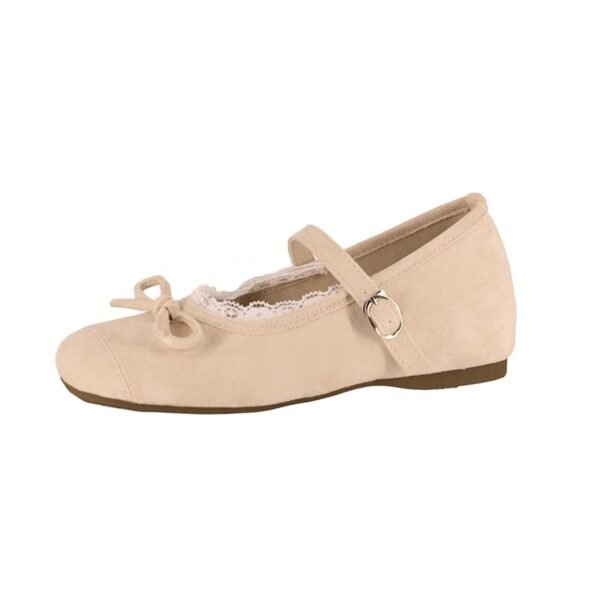Evening Shoes with Gentle Bowknot Mary Jane Style for Women, 2026 Spring New Soft-Soled French Ballet Shoes