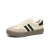 Fleece-Lined German Training Shoes for Women, 2025 Autumn and Winter New Thick-Soled Height-Increasing Popular Versatile Warm Cotton Shoes, Casual Sports Sneakers