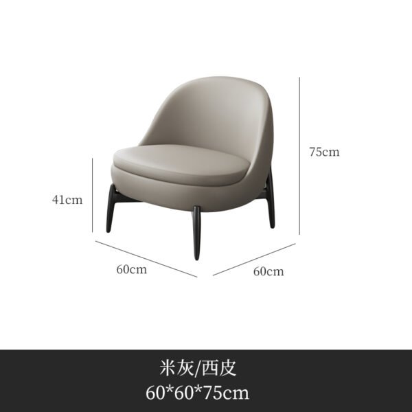 Light Luxury Single Sofa Chair Sales Office Negotiation Table and Chair Combination Modern Business Leisure Reception Meeting Negotiation Sofa