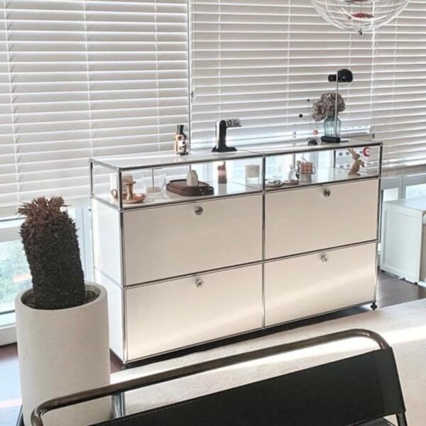 Middle Ancient USM Module Combination Sideboard TV Cabinet Bedside Table Internet Popular Same Style INS Cabinet Storage Cabinet Storage Cabinet