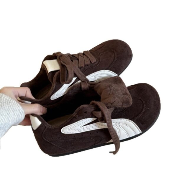 Women's De Xun Shoes 2025 New Autumn/Winter Popular Super Hot Fleece-Lined Casual Sports Double Cotton Shoes for Women