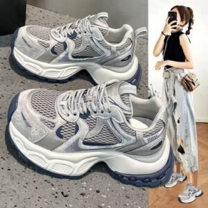 Thick-Soled Dad Shoes for Women, 2026 New Spring Hot-Selling Versatile Height-Increasing Casual Sneakers for Women