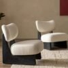 Quiet Style Solid Wood Single Sofa Chair Japanese Style Small Apartment Living Room Balcony Modern Simple Casual Style Sofa Chair