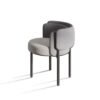 Italian Accessible Luxury Fabric Dining Chair Milk Tea Shop Cafe Reception Back Chair Sales Department Reception Negotiation Leisure Chair