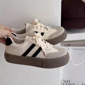Thick-Soled Forrest Gump Training Shoes for Women 2025 New Spring Breathable Retro Niche Height-Increasing Shoes Versatile Casual Sneakers
