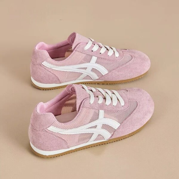 Mesh German Training Shoes for Women 2026 Spring/Summer Thin Breathable New Thick-Soled White Shoes for Students to Pair with Skirts Trendy Mesh Shoes