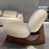Designer Leisure Chair Wabi-Sabi Retro Fabric L-Shaped Floor-Standing Cashmere Single Sofa Model Room B&B Hotel Designer Leisure Chair Wabi-Sabi Retro Fabric L-Shaped Floor-Standing Cashmere Single Sofa Model Room B&B Hotel