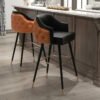 Nordic Light Luxury Bar Chair, Modern Minimalist Bar Chair, Stylish Bar Chair, Home-Use High-Back Stool, High-Legged Stool