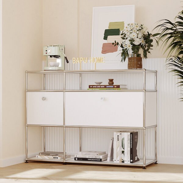 Stainless steel drawer cabinet, vintage living room combination TV cabinet, storage sideboard module, Uins minimalist modern design SM