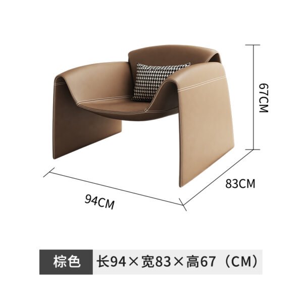 Single Sofa Light Luxury Living Room Modern Crab Chair Creative Chair Hotel Bedroom Balcony Home Single Chair Leisure Chair