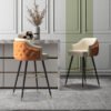Nordic Light Luxury Bar Chair, Modern Minimalist Bar Chair, Stylish Bar Chair, Home-Use High-Back Stool, High-Legged Stool