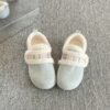 Slip-On Fleece-Lined Birkenstock Shoes for Women, 2025 New Autumn and Winter Warm Furry Shoes, Thickened White Sneakers, Double-Layer Cotton Shoes