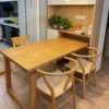 Nordic Solid Wood Dining Table Simple Ash Long Table Log Japanese Style Large Board Table Mobien Table Furniture Oak