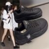 Winter Cotton Shoes for Women 2025 New Style Fleece-Lined and Thickeneded Sports Sneakers Thick-Soled Leather Non-Slip Casual Bread Shoes Winter Cotton Shoes for Women 2025 New Style Fleece-Lined and Thickeneded Sports Sneakers Thick-Soled Leather Non-Slip Casual Bread Shoes