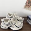 Thick-Soled Height-Increasing Daddy Shoes for Women 2025 Spring and Autum New Ins Trbottomy Versatile Mesh Breathable Casual Sports Shoes