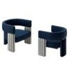 Modern Minimalist Fabric Discussion Leisure Sofa Chair Designer Single Chair Internet Celebrity Chair Nordic Metal Leisure Chair