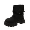 Thick-Soled Short Boots for Women 2026 New Autumn and Winter British Style Martin Boots Brown Melard Slouch Boots Trouser Boots Thick-Soled Short Boots for Women 2026 New Autumn and Winter British Style Martin Boots Brown Melard Slouch Boots Trouser Boots