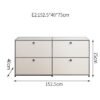 Middle Ancient USM Module Combination Sideboard TV Cabinet Bedside Table Internet Popular Same Style INS Cabinet Storage Cabinet Storage Cabinet