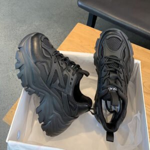 Trendy Instagram-Famous Dad Sneakers for Women, 2026 Spring New Breathable Versatile Platform Thick-Soled Casual Sports Shoes