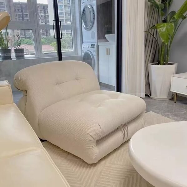Middle Ancient Style Large Sofa Soriana Hippo Steel Teeth Living Room Small Apartment Design French Style Single Sofa Chair Combination