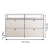Middle Ancient USM Module Combination Sideboard TV Cabinet Bedside Table Internet Popular Same Style INS Cabinet Storage Cabinet Storage Cabinet