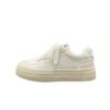 White Sneakers for Women 2026 New Popular Spring Versatile Student Casual Sports Shoes Retro Thick-Soled Height-Increasing Sneakers