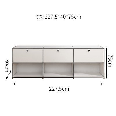 Middle Ancient USM Module Combination Sideboard TV Cabinet Bedside Table Internet Popular Same Style INS Cabinet Storage Cabinet Storage Cabinet
