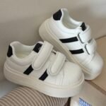 Women's Platform Sneakers 2026 New Spring Sports Casual Shoes with Velcro Versatile Shell Sneakers