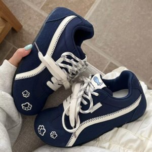 Unique Non-Crowded Style German Training Shoes for Women, 2026 New Popular Model, Versatile White Sneakers for Spring and Autumn, Casual Sports Board Shoes