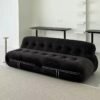 Middle Ancient Style Large Sofa Soriana Hippo Steel Teeth Living Room Small Apartment Design French Style Single Sofa Chair Combination