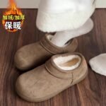Retro Little Potato Birkenstock Shoes Women's 2025 New Winter Outerwear Velvet Thickened Snow Boots Warm Cotton Shoes