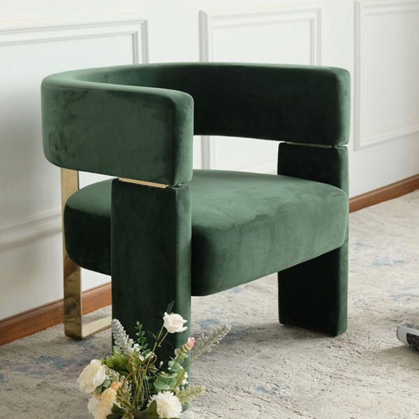 Modern Minimalist Fabric Discussion Leisure Sofa Chair Designer Single Chair Internet Celebrity Chair Nordic Metal Leisure Chair