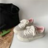 All-Match White Shoes Women's Ins Trendy Soft Sole Board Shoes 2025 New Spring Student's Thick Sole Casual Sports Bread Shoes