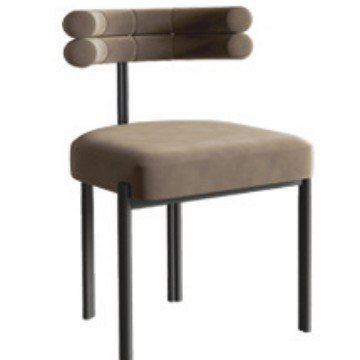 Designer dining chair Italian simple creative semi-arc back chair home dressing chair coffee shop leisure negotiation chair