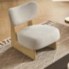 Quiet Style Solid Wood Single Sofa Chair Japanese Style Small Apartment Living Room Balcony Modern Simple Casual Style Sofa Chair