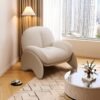 Italian Minimalist Light Luxury Leisure Single Chair Bedroom Living Room Balcony Model Room Homestay Small Apartment Lazy Sofa Chair
