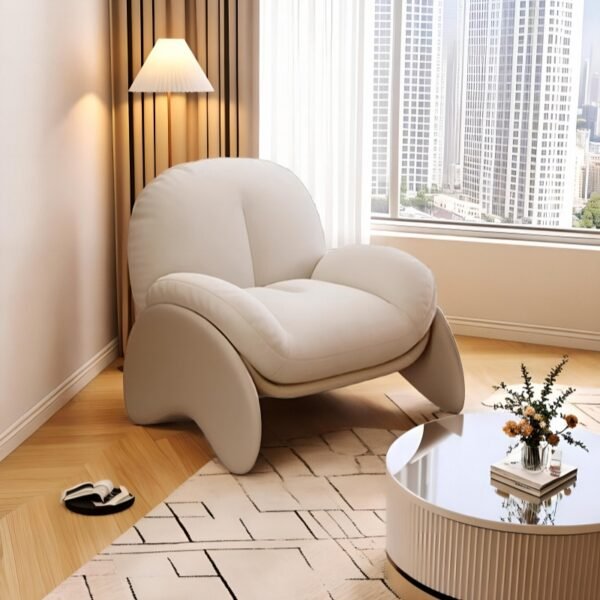 Italian Minimalist Light Luxury Leisure Single Chair Bedroom Living Room Balcony Model Room Homestay Small Apartment Lazy Sofa Chair