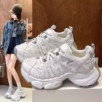 Thick-Soled Dad Shoes for Women, 2025 New Autumn Versatile Popular Mesh Breathable Casual Sports Sneakers
