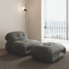 Nordic Creative Designer Hippo Sofa Vintage Steel Teeth Leisure Lazy Recliner New Simple Single Sofa Chair