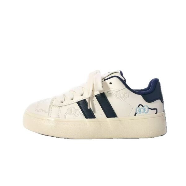 Thick-Soled Versatile German-Style White Sneakers for Women, 2026 New Spring Niche Retro Leather Height-Increasing Sports Casual Sneakers
